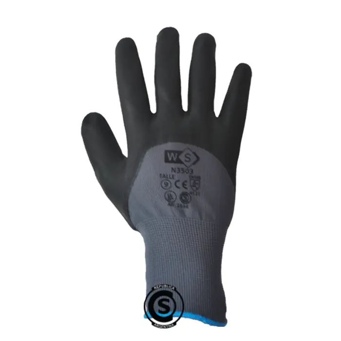 GUANTE POLIESTER BAÑO DE NITRILO 3/4 FULL SAFETY