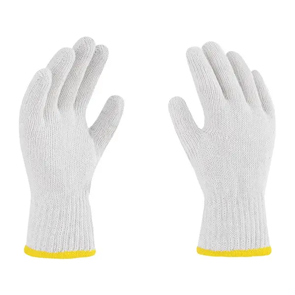 GUANTE TEJIDO BLANCO O GRIS SIN PUNTO