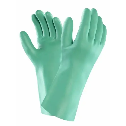 GUANTE DE NITRILO VERDE DE 13" TALLAS 8,9,10,11