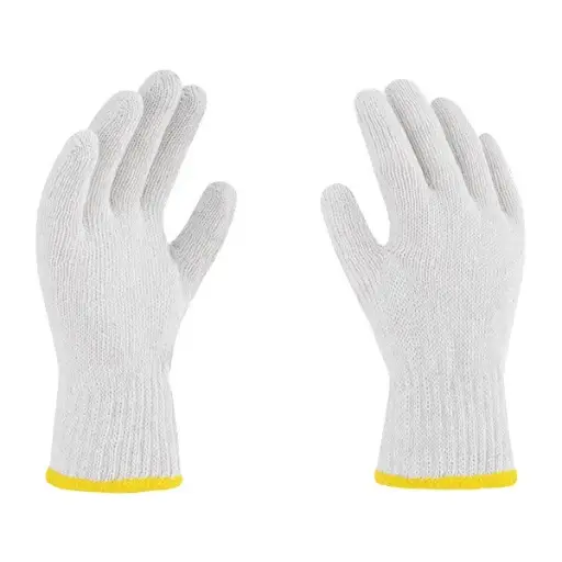 GUANTE TEJIDO BLANCO O GRIS SIN PUNTO